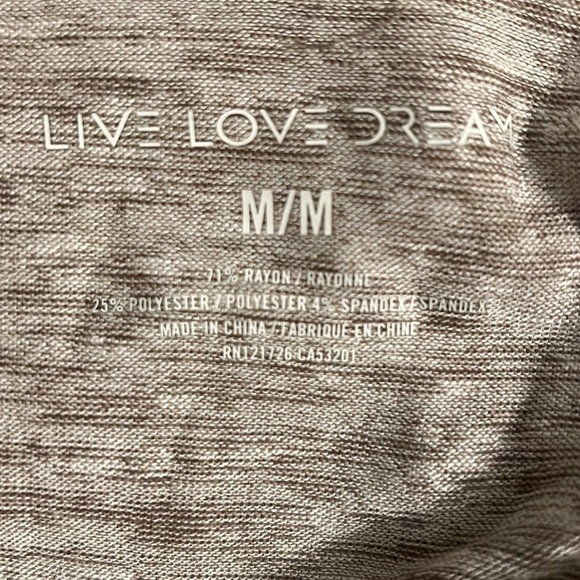 Aeropostale Live Love Dream Long Sleeve Very Soft‎ Sleep Shirt - Picture 6 of 8